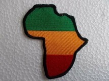 ラスタ レゲエ 刺繍 カラー ワッペン/パッチ アップリケ エチオピア ジャマイカ アフリカ 41_画像1