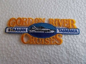 オーストラリア タスマニア『GORDON RIVER CRUISER』ゴードンリバークルーズ 刺繍 ワッペン/船舶 フェリー オリジナル おしゃれA15