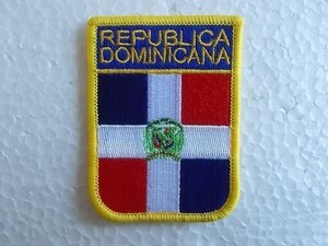 ドミニカ共和国 DOMINICAN REP 国旗 ワッペン/パッチ 刺繍 USA カスタム 古着 186