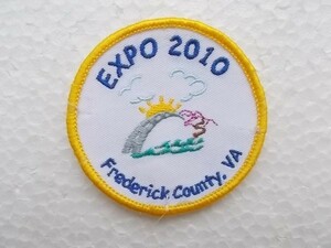 EXPO 2010 Frederick County フレデリック エキスポ ロゴ ワッペン/パッチ 刺繍 USA カスタム 古着 223