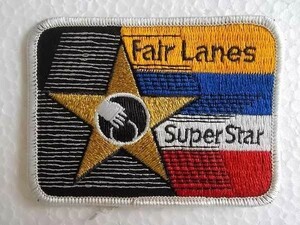 80s Fair Lanes フェアレーン Super Star ボウリング ワッペン/ ビンテージ ボーラー アメリカ USA 107