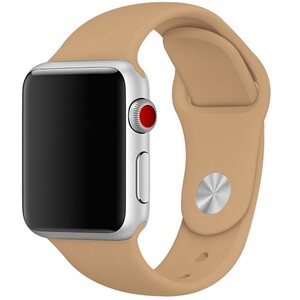 【本体サイズ38・40mm用】【15-ウォールナット】Apple Watch シリコン スポーツバンド アップルウォッチ【Series1.2.3.4.5.6.SE対応】