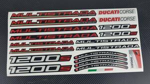 送料無料 Ducati Multistrada 1200s Reflective Decal Sticker ドゥカティ ムルティストラーダ ステッカー シール デカール セット