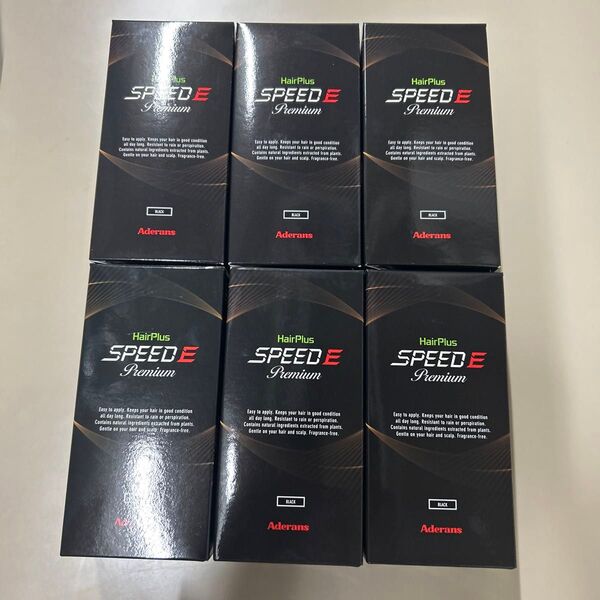 アデランスヘアプラススピードE Premium ブラック 30g 6個セット