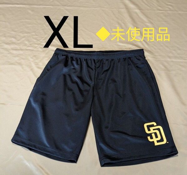 【未使用品・XL】パドレス●ダルビッシュ●ハーフパンツ●XLサイズ●色・黒