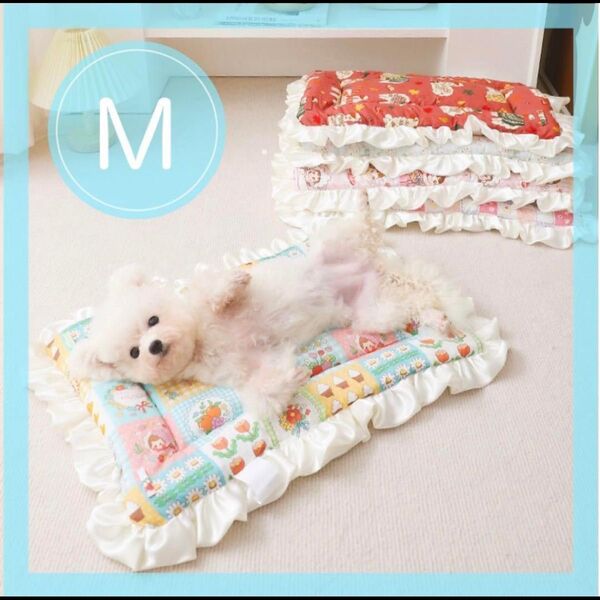 【値下げ】Mサイズ リバーシブル ファー マット 犬用品 猫用品 ベッド マット