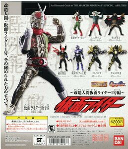 ■ガシャポン販売機用 ディスプレイ台紙 【HGシリーズ 仮面ライダー 32・改造人間 仮面ライダー1号 編】…新品台紙１枚 ※BANDAI/バンダイ