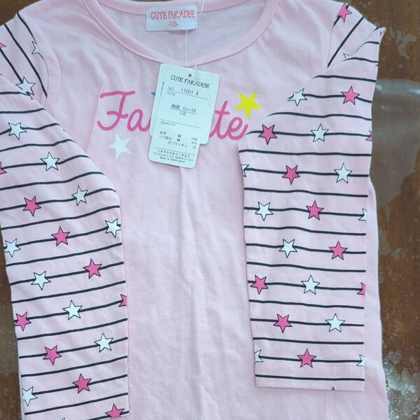 Tシャツ 長袖 新品 110サイズ 女児