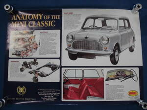  подлинная вещь 1999 mini MAGAZINE / BRITISH MOTOR HERITAGE classic * Mini Mk-1 постер не использовался товар 