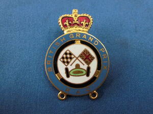  that time thing England Vaughton company R.A.C. BRITISH GRAND PRIX / british green lamp li pin badge USED goods 