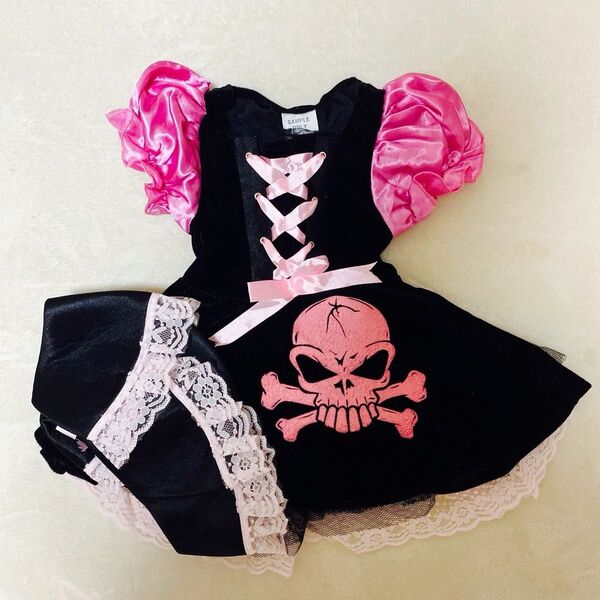 美品!ベビー ハロウィン 海賊 衣装 ワンピース ピンク チュチュスカート衣装 女の子 半袖 ベビー服 子供服