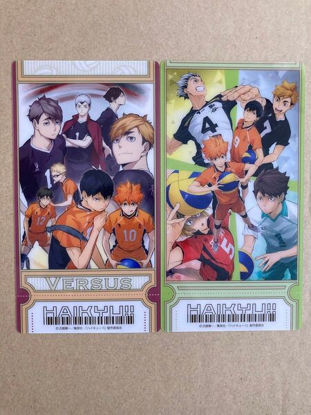 ハイキュービジュアルクリアチケット2枚セット