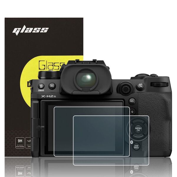 Fujifilm X-H2S / X-H2 2枚 超薄ガラス液晶保護フィルム