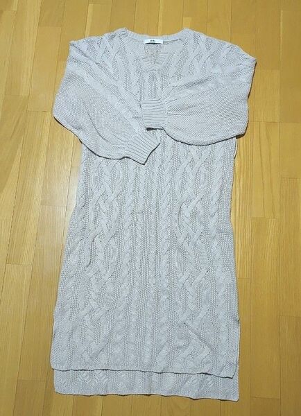 古着【GRL-グレイル-】スリット入り ニット ワンピース