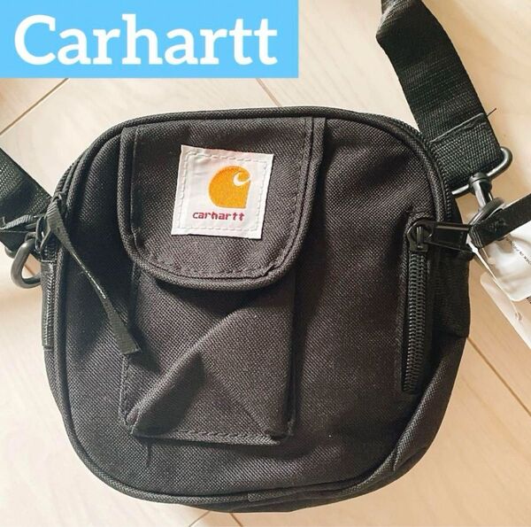 Carhartt カーハート ショルダーバッグ メンズ レディース ボディバッグ 男女兼用 コンパクト ボディバッグ ブラック