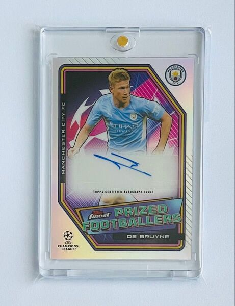 2021-22 Topps finest デブライネ 直筆サインカード 135シリ