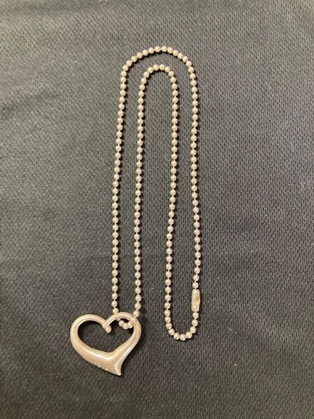 シルバーハートネックレス silver925刻印あり
