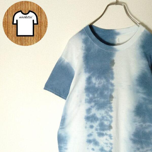 FRUIT OF THE LOOM タイダイTシャツ M バイカラー 総柄 A356 フルーツオブザルーム