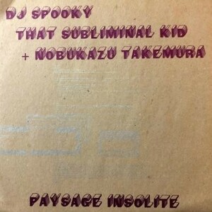 即決！DJ SPOOKY THAT SUBLIMINAL KID + NOBUKAZU TAKEMURA / PAYSAGE INSOLITE [10”] アンビエント エレクトロニカ 竹村延和