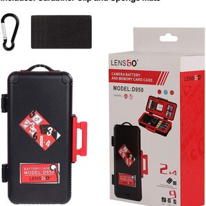 LENSGO カメラバッテリーとメモリーカードケース 新品