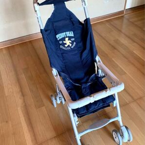 COMBI コンビ テディベアベビーカー 折りたたみ可能 サンバイザー ネイビー ベビーカー