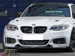 MT Style 14-16 BMW F22 Mスポ 220i 228i M235i フロントリップスポイラーカーボン