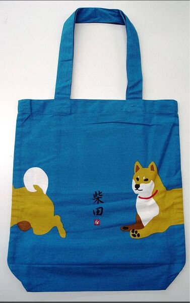 柴犬 A4サイズ トートバッグ とびだししばたさん 柴田さん お稽古バッグ レッスンバッグ 帆布バッグ 柴犬バッグ 新品