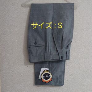 【S】①CLUB LA MER メンズ スラックス パンツ 63-73cm ツータック ※6326※1235