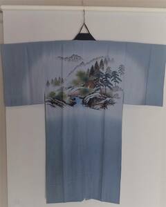 * gentleman * silk. long kimono-like garment * height 157cm front after person .! 191009