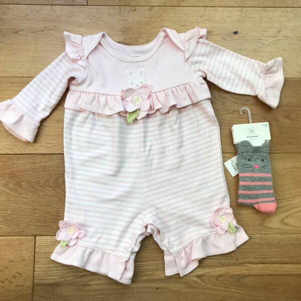 BUNNIES BY THE BAY ロンパース 3-6months baby gap 靴下 0-6months
