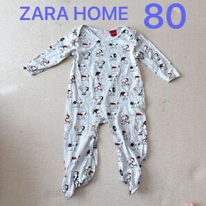 ZARA HOME スヌーピー クリスマス 長袖ロンパース(80㎝)