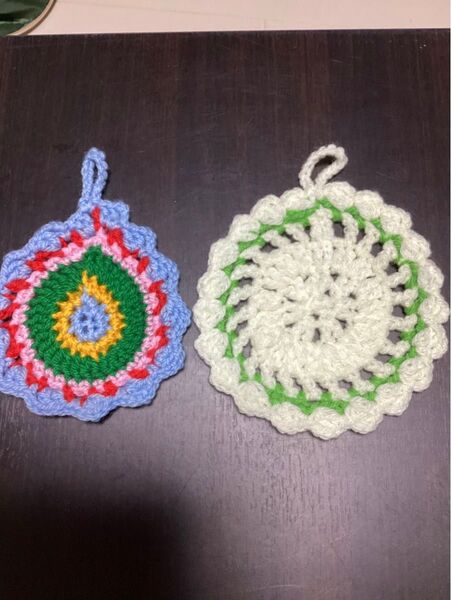 たわし アクリルたわし ハンドメイド キッチン用品 エコたわし 掃除道具