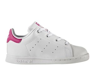 送料無料 14cm● adidas STAN SMITH I アディダス オリジナルス スタンスミス 白 ピンク ベビー キッズ スニーカー 親子 リンク BB2999