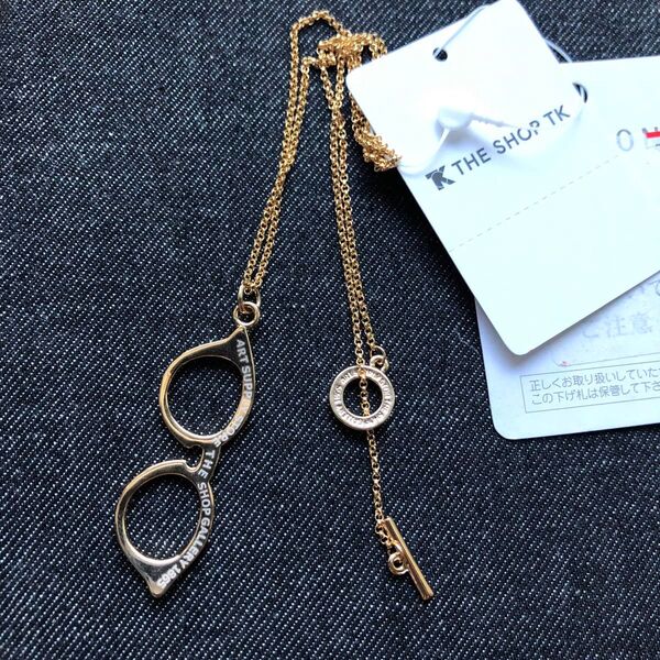 ①新品 未使用 メガネ ネックレス めがね TK THE SHOP TK
