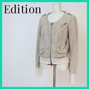 Edition エディション メッシュ ジャケット ベージュ サイズ L
