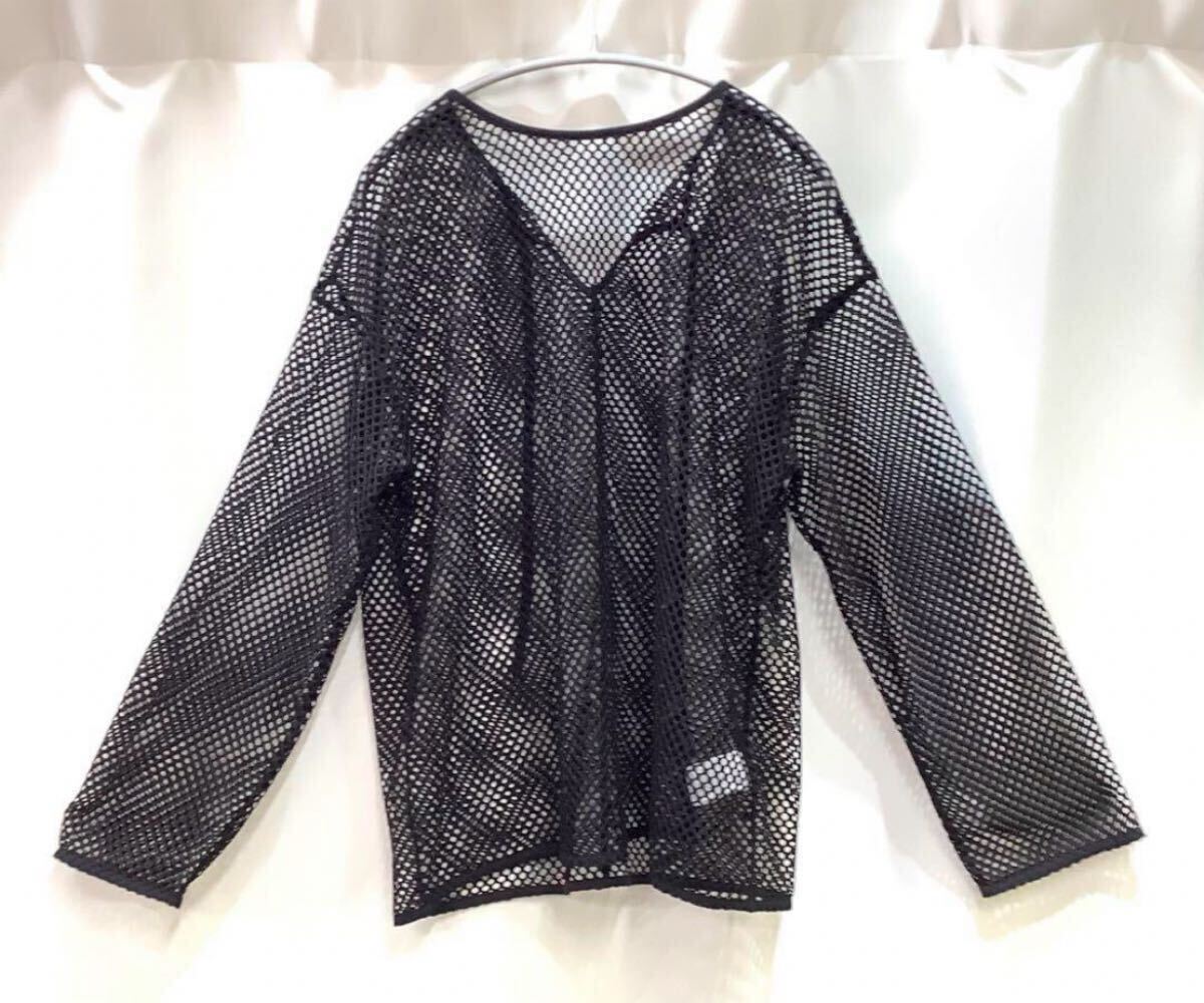 ☆ Ray Beams レイビームス メッシュ セーター 長袖 トップス ブラッ