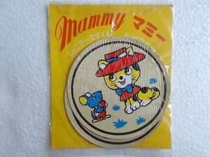 70s マミー 漫画 トラ 虎 猫 ねこ 動物 膝あて/ワッペン パッチ 昭和 レトロ かわいい キャラクター ポップ ネズミねずみ 180