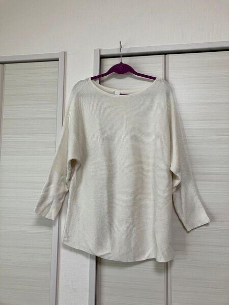 H&M BASIC ニット M ホワイト