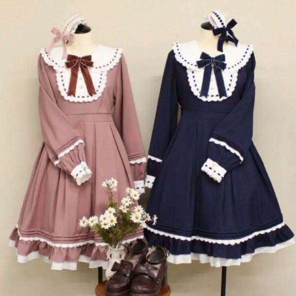 アマベル クラシックメイド フリルワンピース&ヘッドドレスカチューシャ