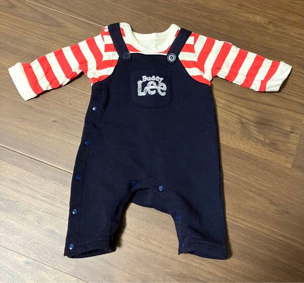 Buddy Lee ベビー ロンパース ネイビー 赤 ストライプ 50〜60cm