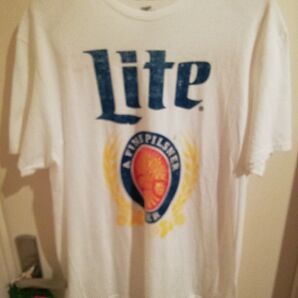 1【激安送料込み】新品 Miller Lite Tシャツ メンズ TシャツL