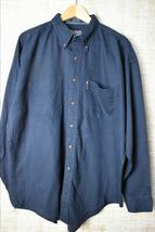 ☆US古着 CHAPS Ralph Lauren チャップス ラルフローレン ネルシャツ 無地 ネイビー紺【L】コットン　　　　　◆9783◆_画像2