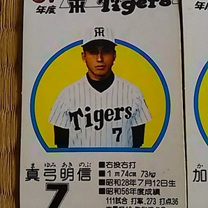 タカラ プロ野球カードゲーム 57年度 阪神タイガース カードのみの画像7