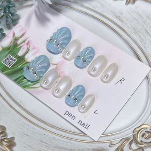 No.26 パールカラーマーメイドネイルチップ