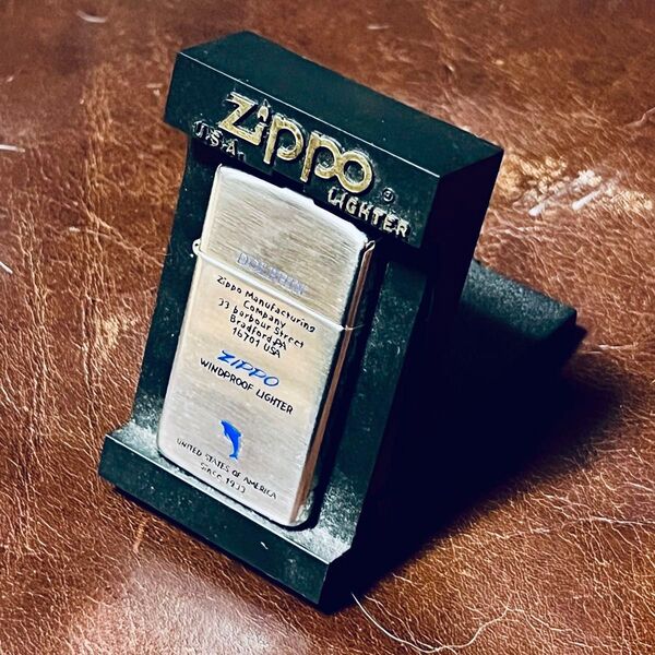 ZIPPO ジッポー ジッポーライター スリム イルカ ドルフィン シルバー 1999年製