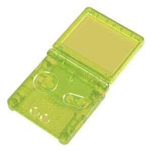 RetroSix GBA SP用 クリアイエローシェル ボタン ラバーセット
