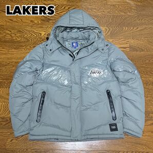 LAKERS レイカーズ ダウンジャケット レブロン 八村塁 グレー