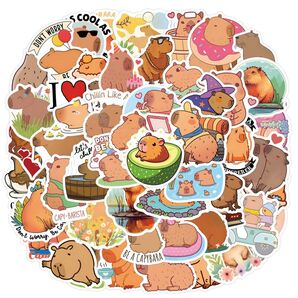 【即購入OK!】防水ステッカー かわいい カピバラ たっぷり120枚セット! イラスト 動物 【匿名配送】
