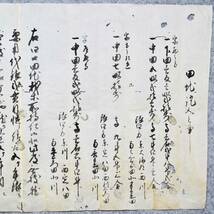 古文書 享和三年 田地證文之事 詳細不明 未解読 江州 蒲生郡 稲垂村 滋賀県_画像1