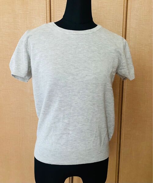 ☆GU☆サマーセーター☆半袖☆グレー☆ Tシャツ